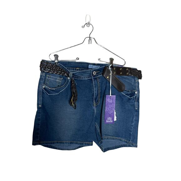 Karma womens denim jeans shorts‎ sz 18 new with tags - Picture 1 of 2